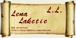 Lena Laketić vizit kartica